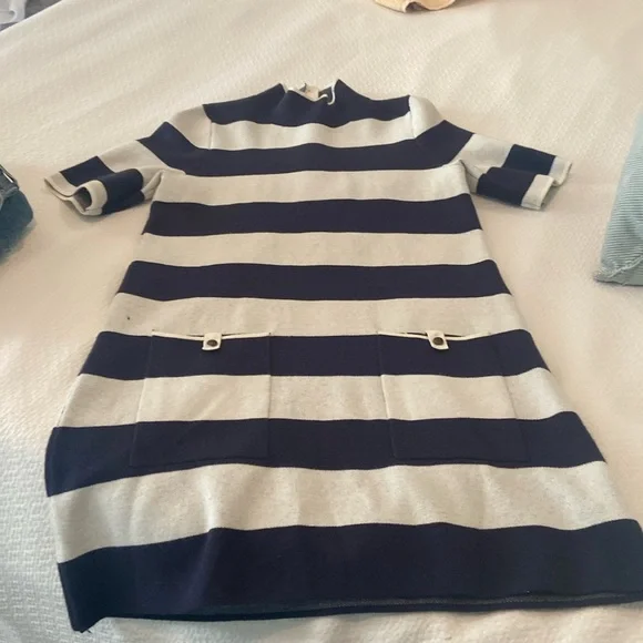 Navy and White Dress - Picture 2 of 4